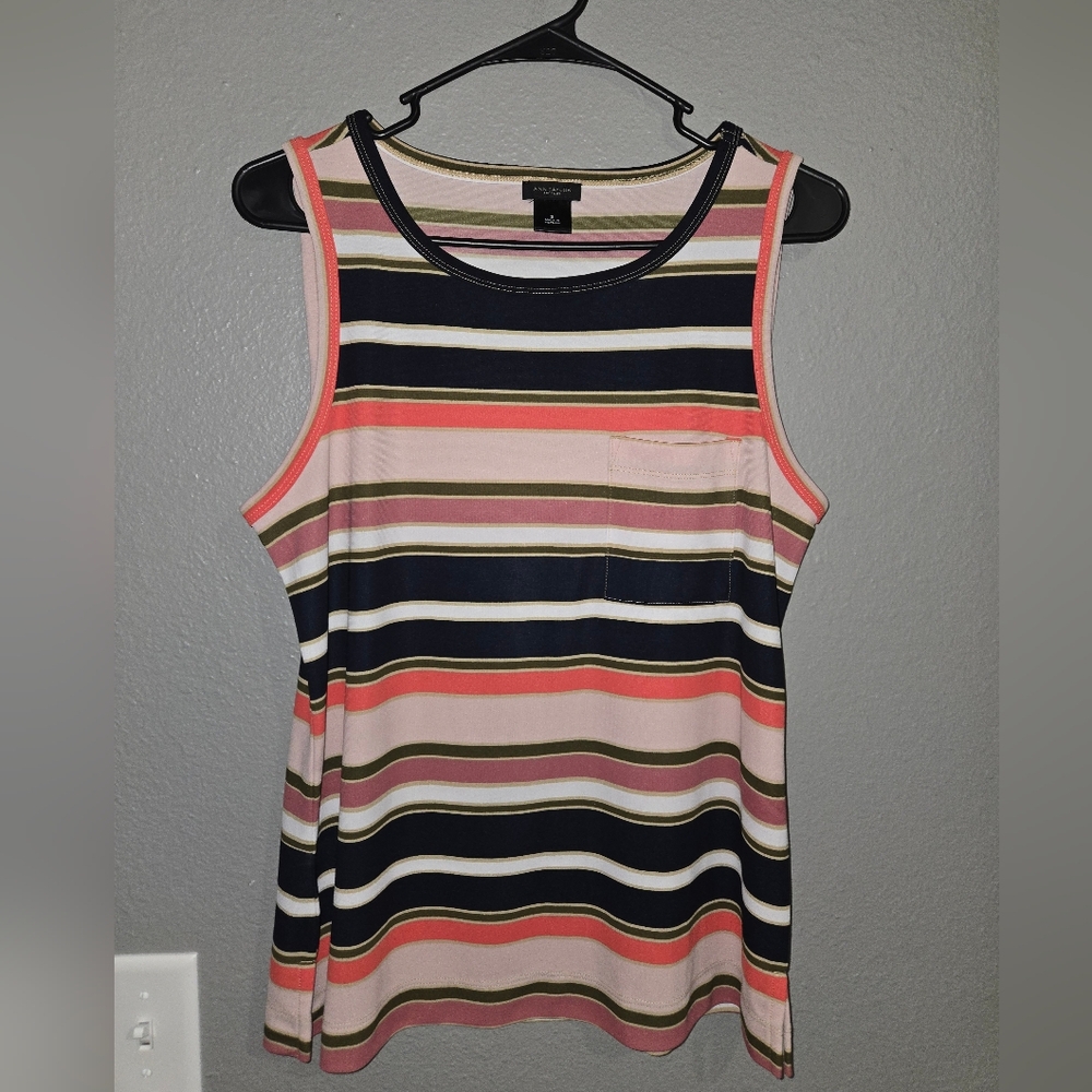 Ann Taylor Factory Multi Color Tank Top Size Small
